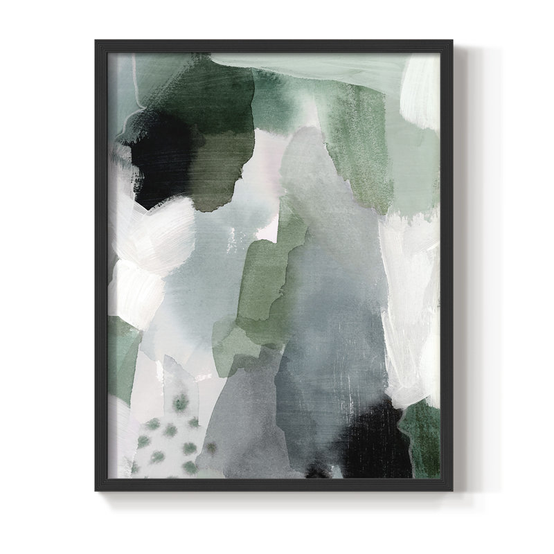 Turquoise Waters I, reproduction encadrée - bois massif, H 28 po x l 22 po, Noir