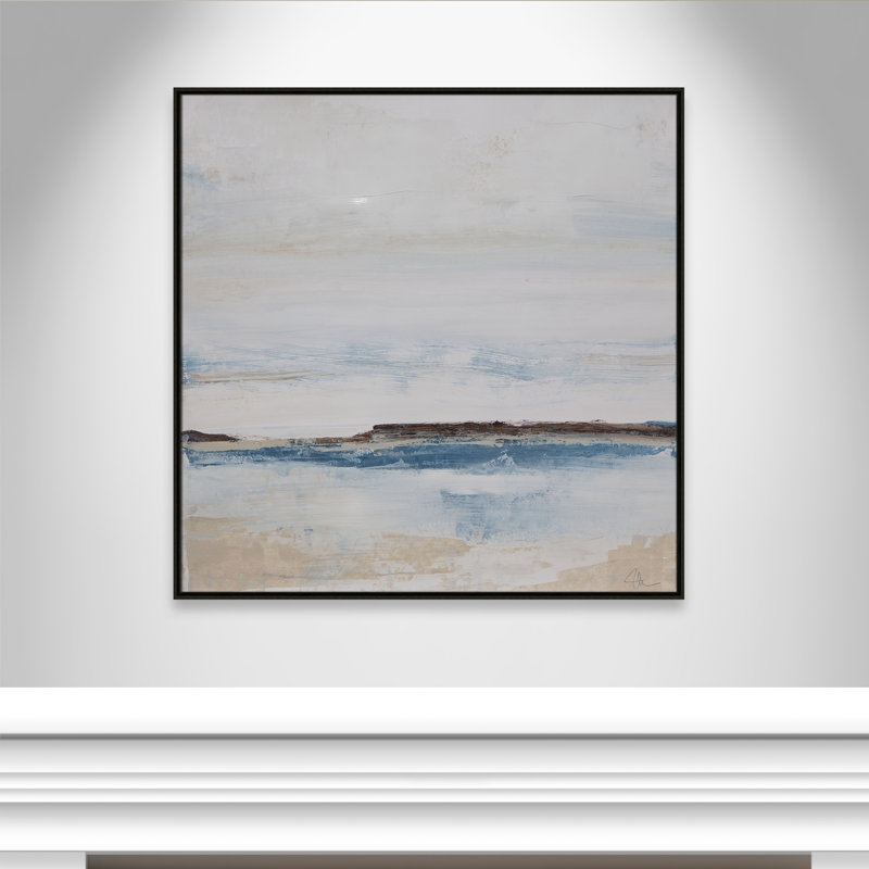 «Walk with Me» par Casa Fine Arts, Cadre flottant espresso, H 41,5 po x l 41,5 po x P 2 po