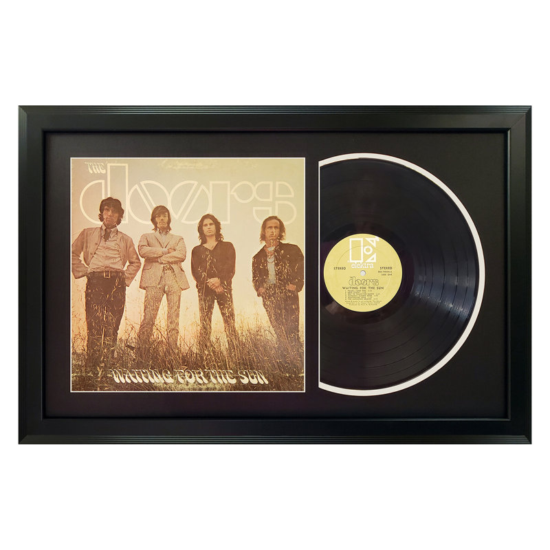 The Doors "Waiting for the Sun" Framed Vinyl Record Wall Art, LP Album Cover Display, Music Memorabilia Decor, Unique Gift for Vinyl Lovers