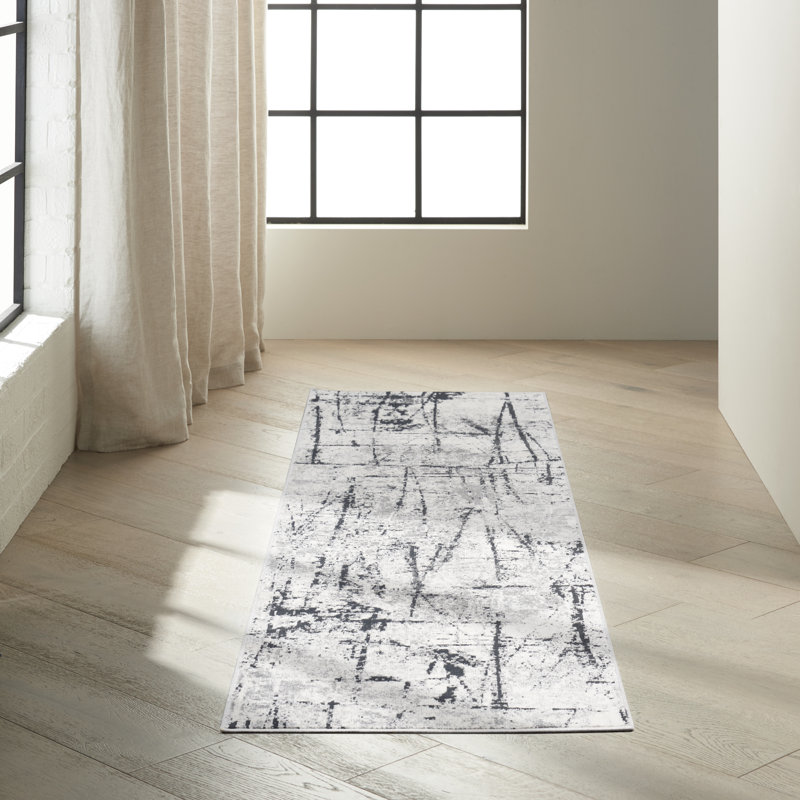 Vapor Abstract Area Rug, Runner 66 x 229cm