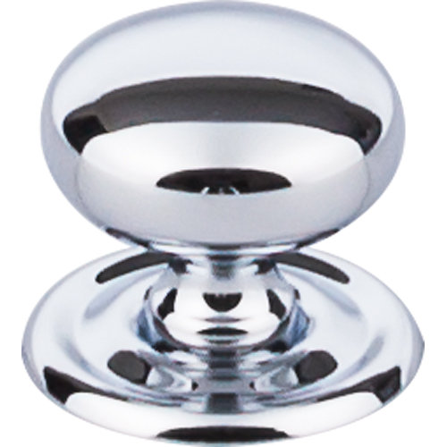 Victoria 1 1/4" Diameter Round Knob, Polished Chrome