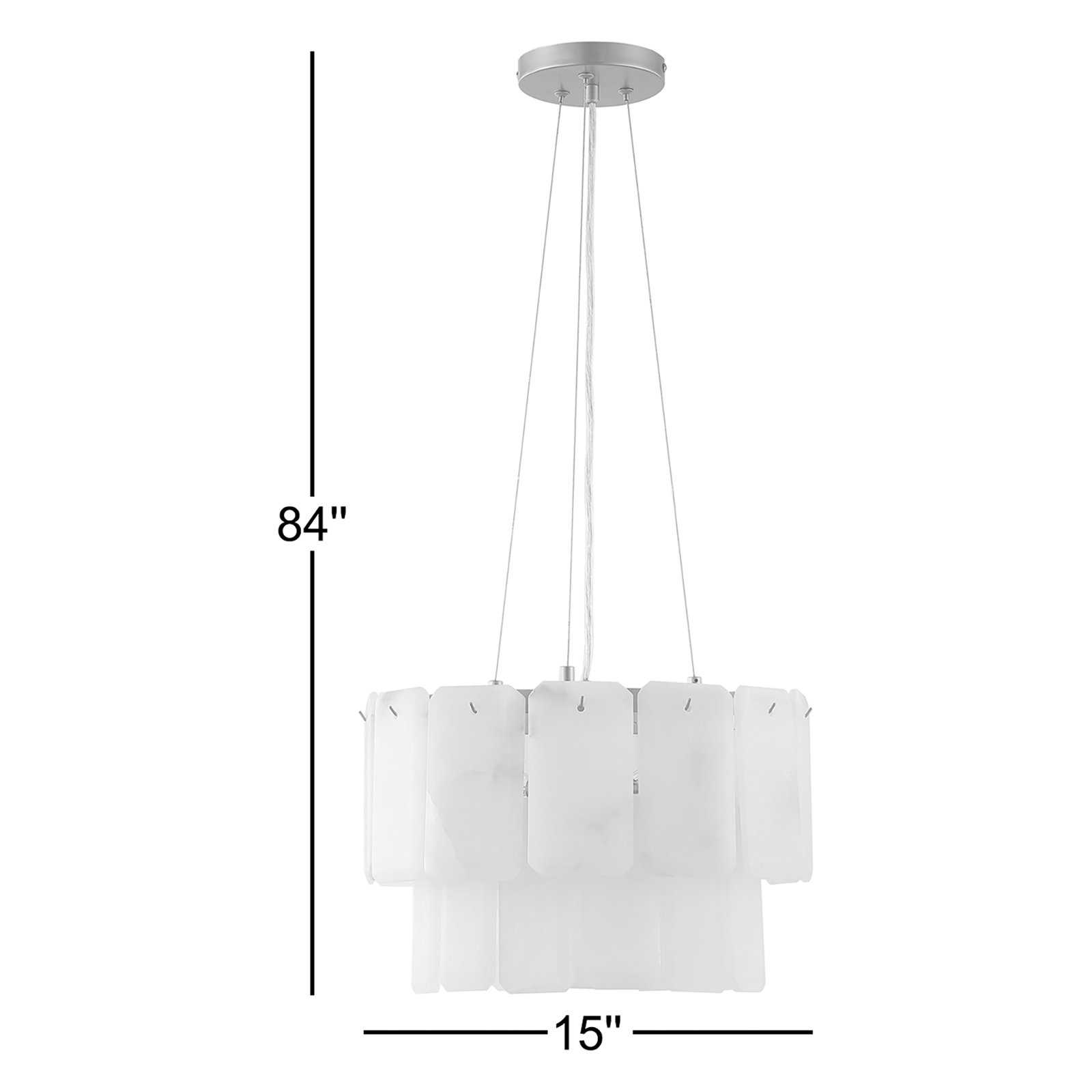 Sarem 2 - Light Dimmable Tiered Chandelier