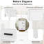 Meuble-lavabo moderne de 24 pouces avec lavabo en céramique, porte à fermeture douce, tablette de porte à double couche et 3 tiroirs-103427098
