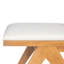 Chaises de salle à manger Chandigarh, chaises de cuisine rembourrées Cane (ensemble de 2), canne naturelle + coussin beige