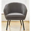 Corduroy Upholstered Armchair, Comfy Barrel Chair-130138570