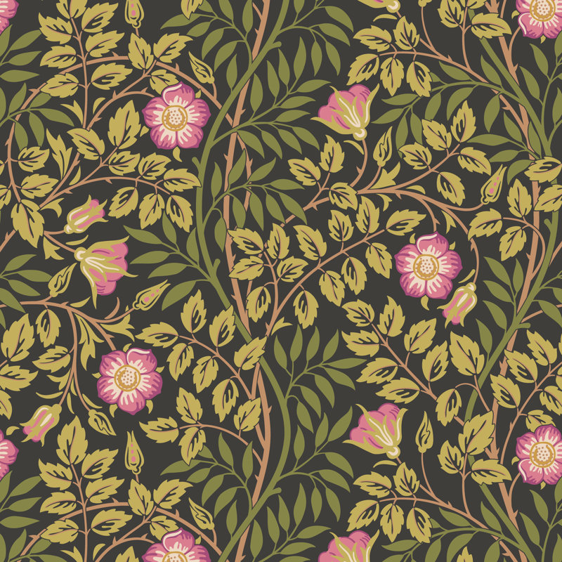 Padstow 10m x 50cm Matte Wallpaper Roll, Aubergine