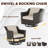 5-Piece Patio Rattan Wicker Rocker Conversation Set, Outdoor Furniture with Thick Cushions, 2 Rocker Chairs, 2 Stationary Chairs, Coffee Table & Side Table, Weather Resistant for Backyard, Porch & Poolside-1225472910