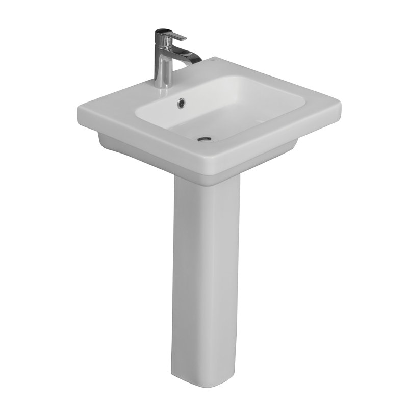 Barclay 18.12'' White Vitreous China Rectangular Bathroom Sink with Overflow