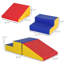 Jeu de rampe d'escalade en mousse multicolore 2 pièces, équipement pour enfants d'âge préscolaire sécuritaire pour les enfants de 18 ans et plus, formation douce et sécuritaire