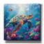 «Turtle In Corals» par Rich Monet, art mural sur toile-473788467