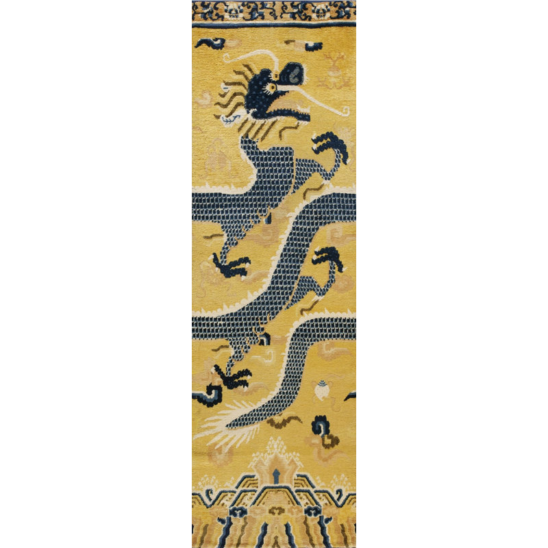 Hand Knotted Wool Floral Area Rug
