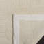 Tapis géométrique beige en laine / coton noué à la main Altynbek-28863857