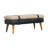 Solid Wood Bench with Nailhead Trim-796138021