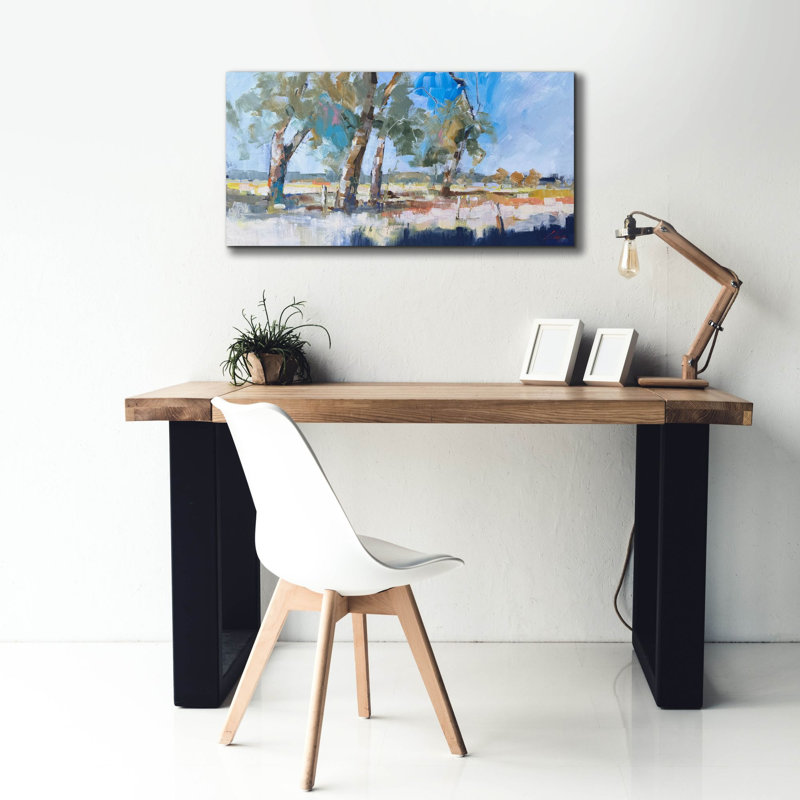 «Summer Crop» par Craig Trewin, art mural sur toile Penny, H 20 po x l 40 po