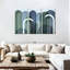 Avery Mid-Century Arches bleu marine émeraude-107981824