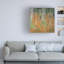  Art mural sur toile tendue - Gustav Klimt «The Birch Wood», art mural pour salon, chambre à coucher ou bureau - 18 x 18-2068439717