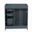 Ensemble de meuble-lavabo autoportant avec cadre en bois massif 30 po, 3 tiroirs et portes à fermeture douce-401779388