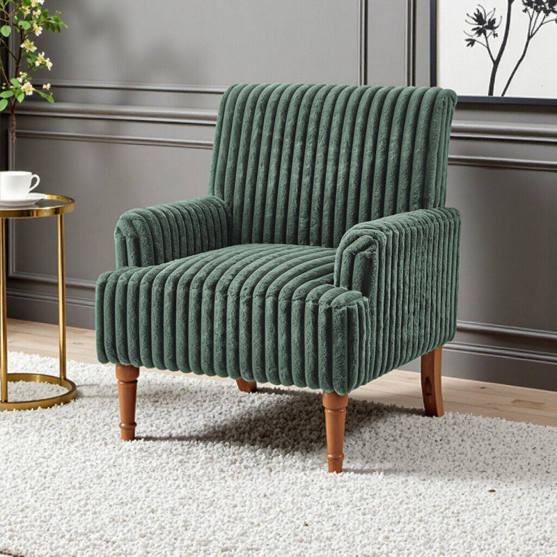 Chaise avec accoudoirs UnaMara, Vert d’armée