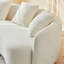 Canapé incurvé moderne en velours demi-lune de style Mid-Century recouvert de 4 coussins décoratifs pour salon