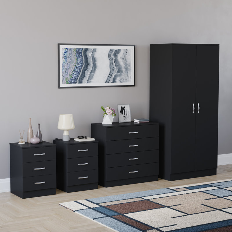 Maybery Piece Bedroom Set, Black