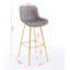 Tabouret de bar en velours avec repose-pieds chromé, ensemble de 2-1199335833-1199335837