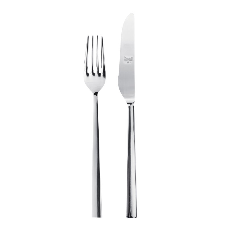 Atena Dessert Set - 24 Pieces - Stainless Steel