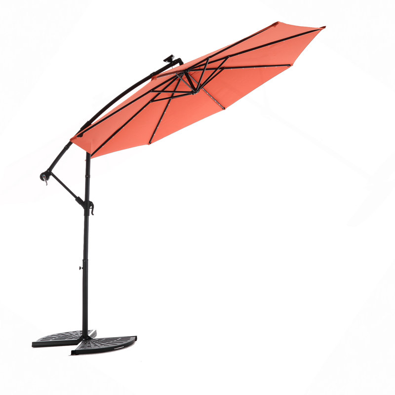 Parasol d'extérieur à DEL 10 pi, Orange