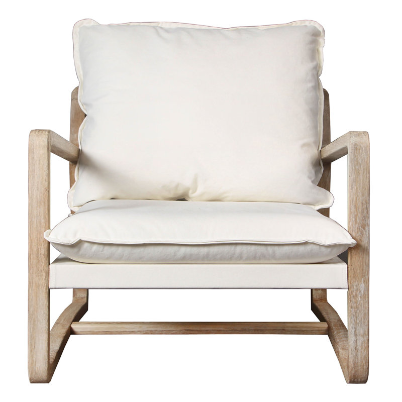 Axel 30" W Armchair, Off White