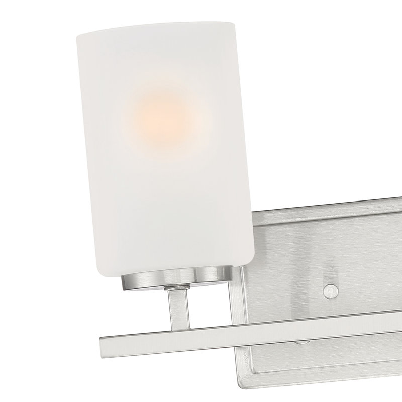 Éclairage pour meuble-lavabo à intensité variable Charvic, Nickel brossé, 2
