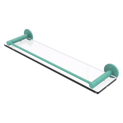 Tablette en verre avec rail de meuble-lavabo Fresno