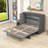 Wooden 2 Drawer Murphy Bed with USB Ports and Built-in Outlets-1086318017-1086318079