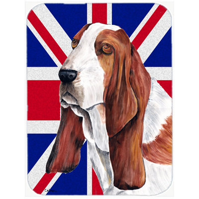 Union Jack Wood Glass Cutting Board