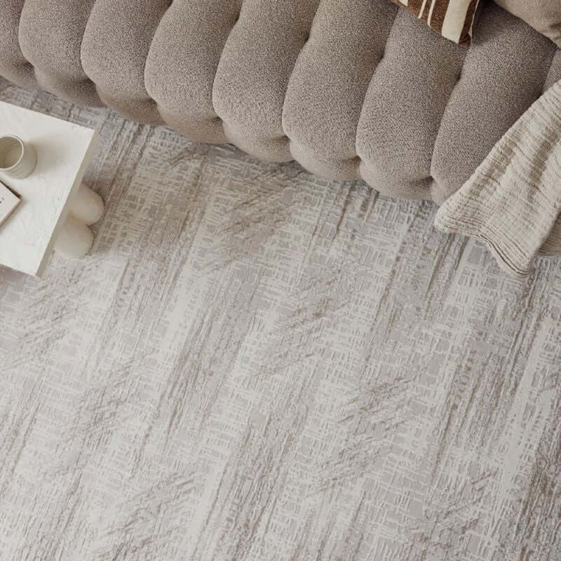 Carmel Modern Abstract Cream/Beige Area Rug, Rectangle 80 x 150 cm