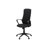 Office Chair, Adjustable Height, Armrests, Swivel, Ergonomic, Work, Black Fabric, Black Metal, Contemporary, Modern