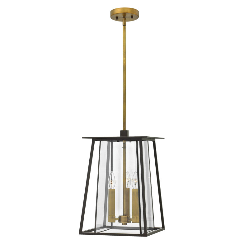 Walker 3-Light Outdoor Hanging Lantern, Buckeye Bronze