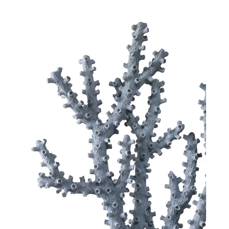 2 Piece Blue Coral Figurine / Sculpture Set