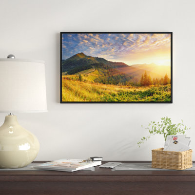 « soleil d’été », reproduction de photo sur toile tendue encadrée "summer