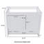 Base de meuble-lavabo simple 42 po