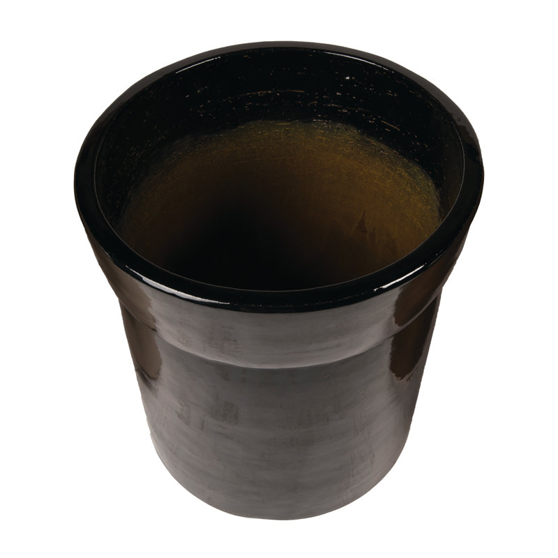 Azov Handmade Ceramic Planter, Black