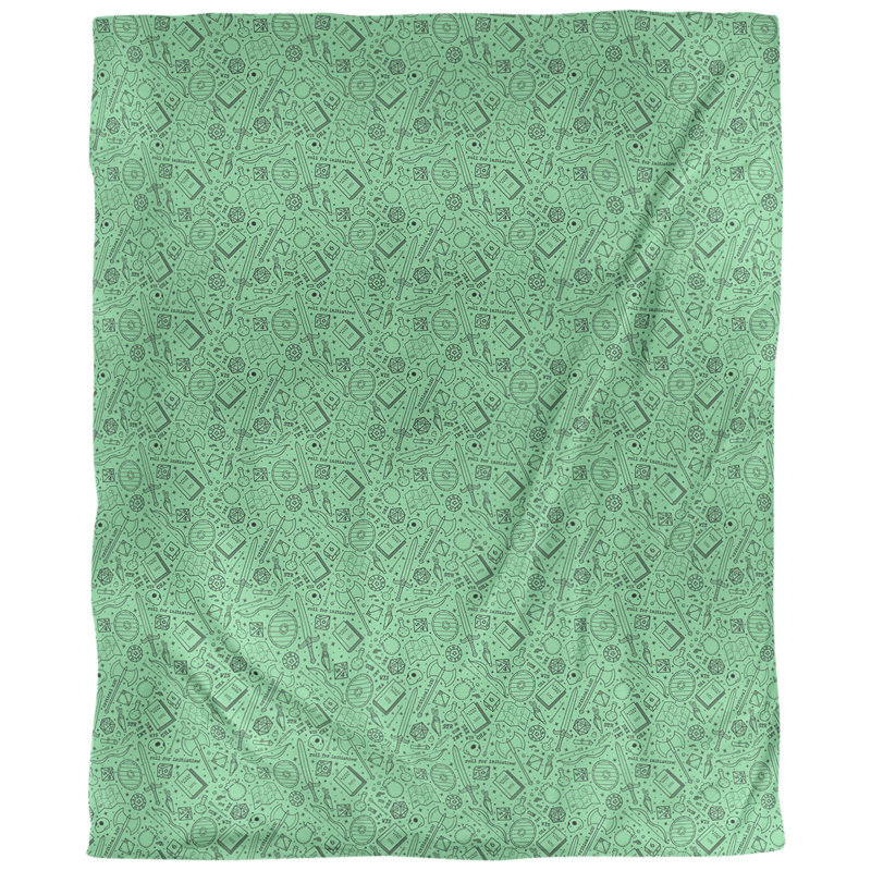 Housse de couette Katelyn Elizabeth Camouflage, Microfibre, Housse de couette simple TG, Vert lime / Noir