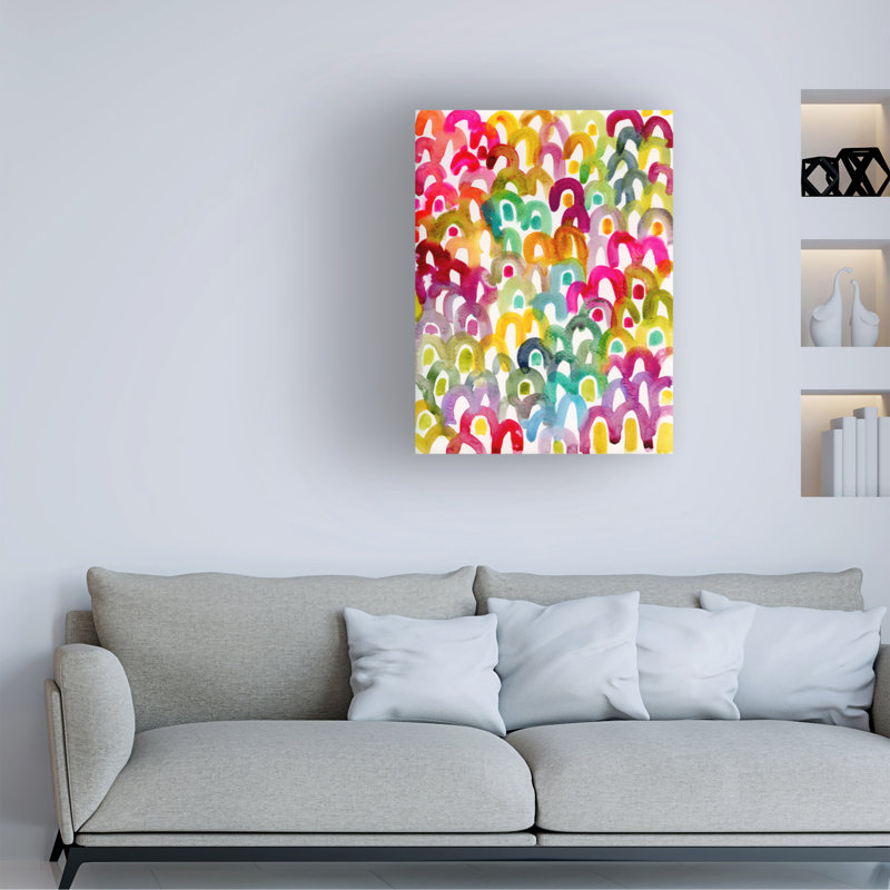 Art mural sur toile tendue - «Coloured Hills» de Suzanne Allard pour décoration de salon, de chambre à coucher ou de bureau - 35 x 47