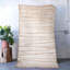 Tapis décoratif à motif géométrique beige poudré-69699160