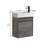 Katrese 10.23 " W Free Standing Wall Mounted 1 Single Vanity Bathroom Vanity With Ceramic Top-732687174