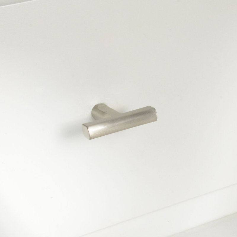 Poignée barre de longueur 1 1/2 Devon, Nickel satiné