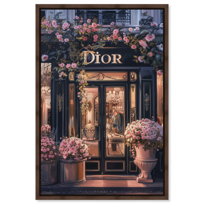 Elegant Night Storefront II Canvas Fashion and Glam by Art Remedy