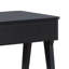 Table de bout 22 pouces avec plateau relevable et tablette inférieure, noir Edward