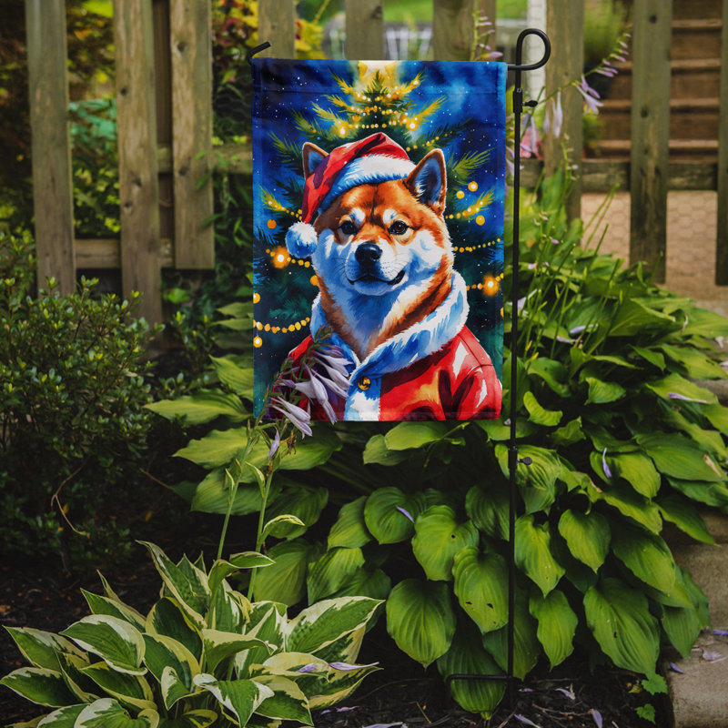 Drapeau de jardin Doberman Pinscher, Shiba Inu