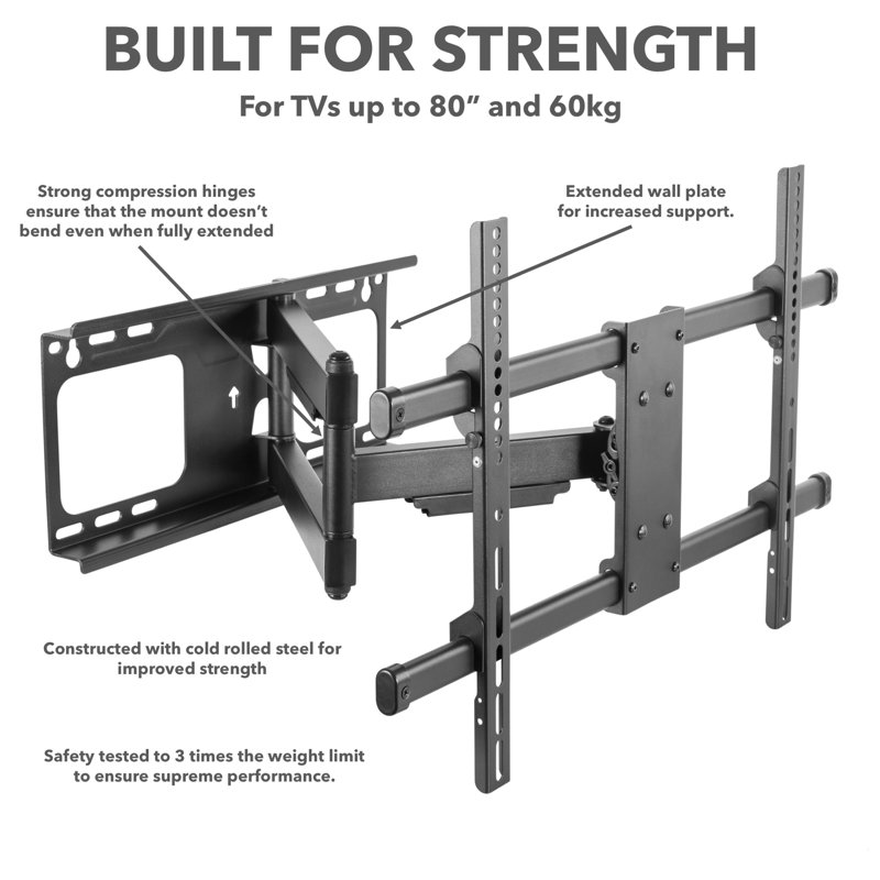 Wally Symple Stuff Single Screen Wall Mount