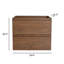 Armoire de salle de bain murale flottante 24 po moderne (armoire seulement)