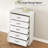 5/6 Drawers Dresser for Bedroom,Chest of Drawers with Wide Metal Handle,Farmhouse Modern Wooden Tall Dresser,Natural Texture,Storage Organizer Dresser for Bedroom,Living Room,Kids Room-1480986152